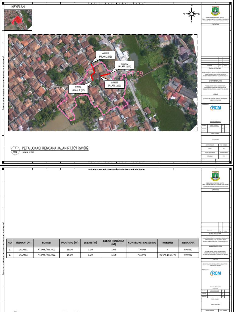 Rencana Perbaikan Jalan RT 09 Serang | PDF