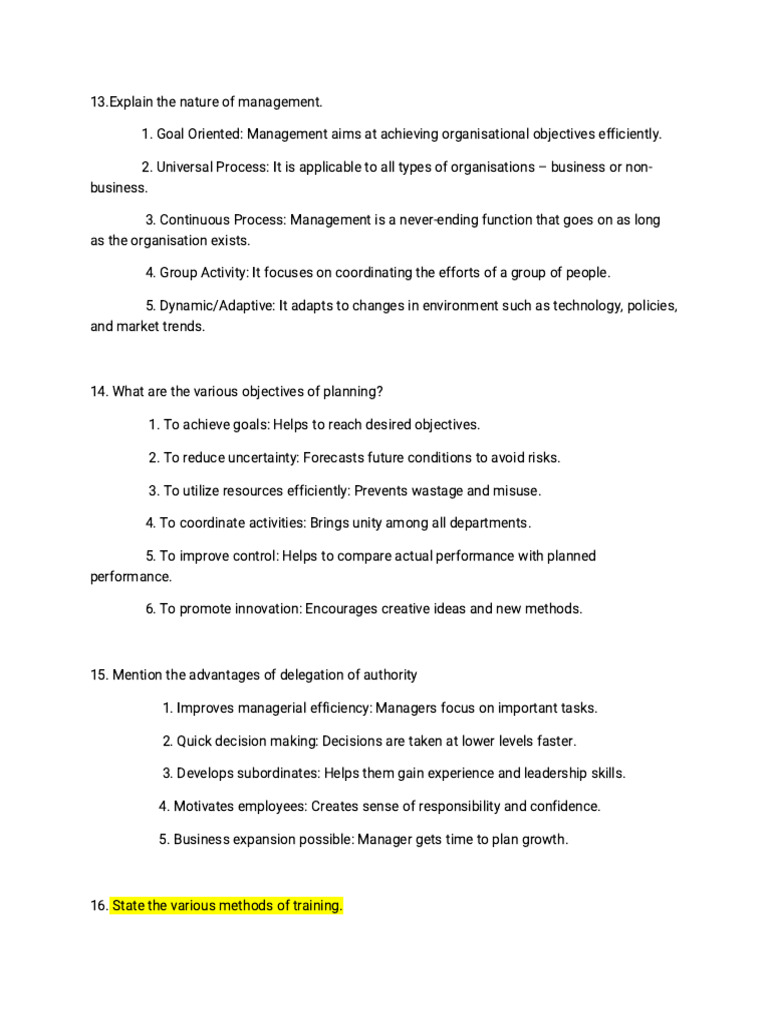 5 mark pom | PDF | Motivation | Motivational