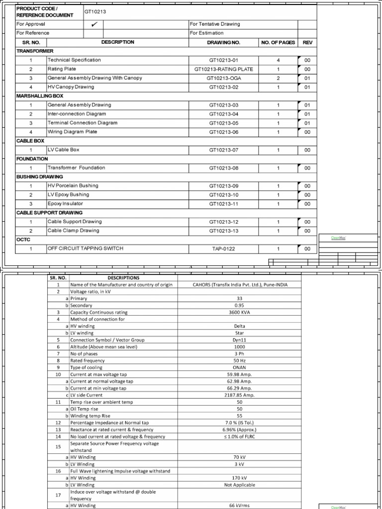 Substation Technical Specs for Gujarat | PDF | Power Electronics ...