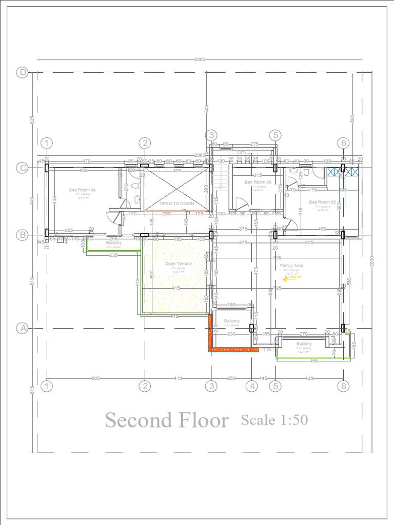 Second Floor Architectural Layout Plan | PDF