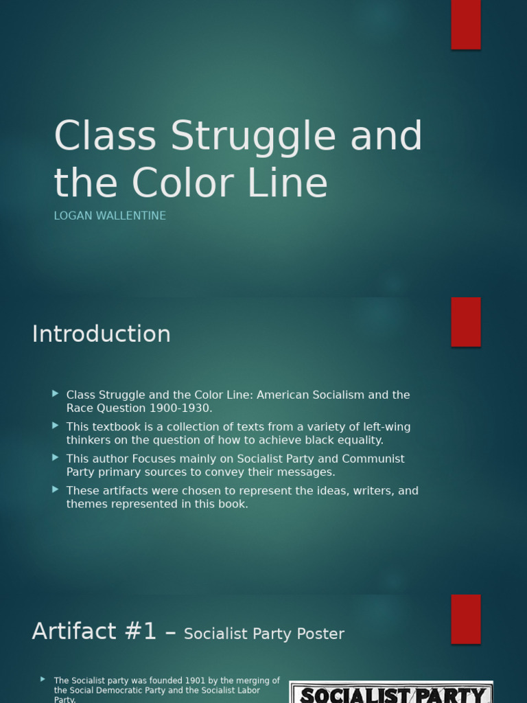 Class Struggles and the Color Line | PDF | Communism | Left Wing Politics