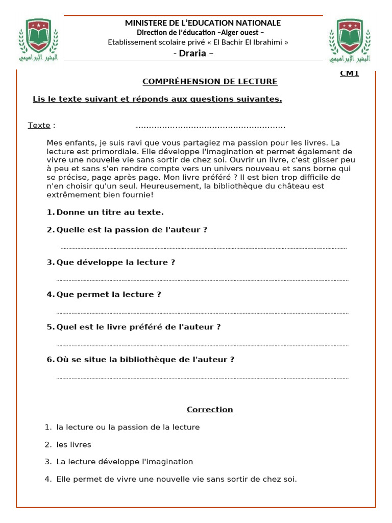 Passion pour la lecture et ses bienfaits | PDF
