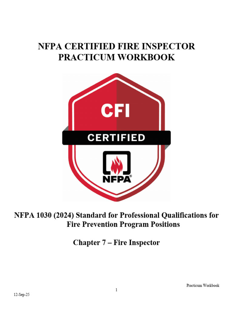 CFI Practicum | PDF | Fire Sprinkler System | Safety