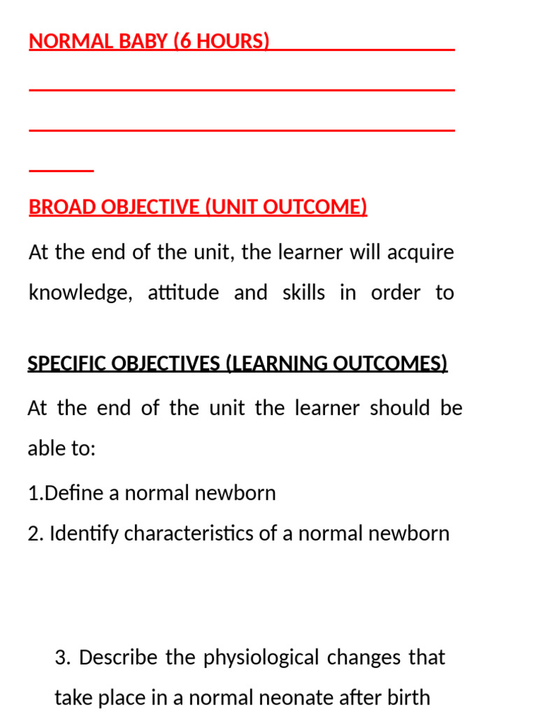 Normal Baby Final Presentation (2) | PDF | Respiratory System ...