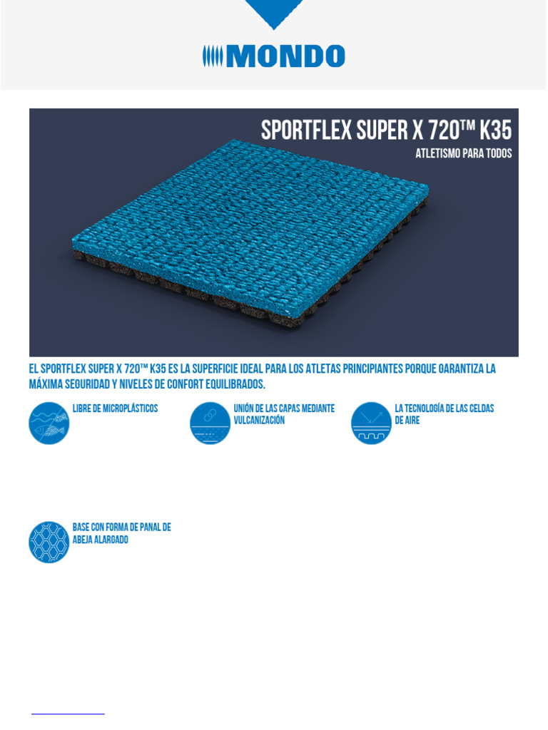 Sportflex Super X 720 K35: Pavimento Deportivo | PDF