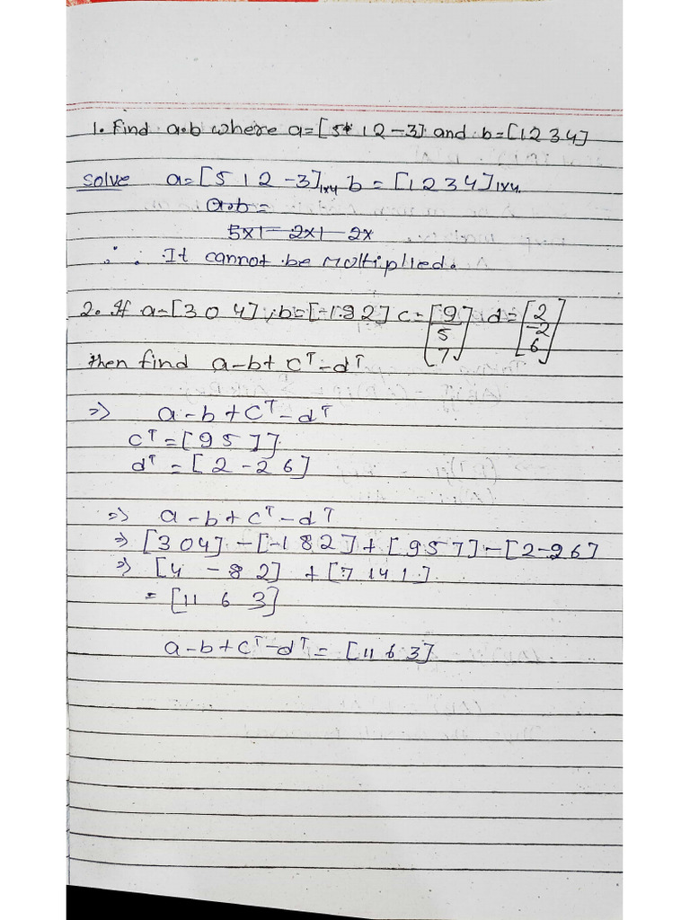 Math Assignment 1 | PDF