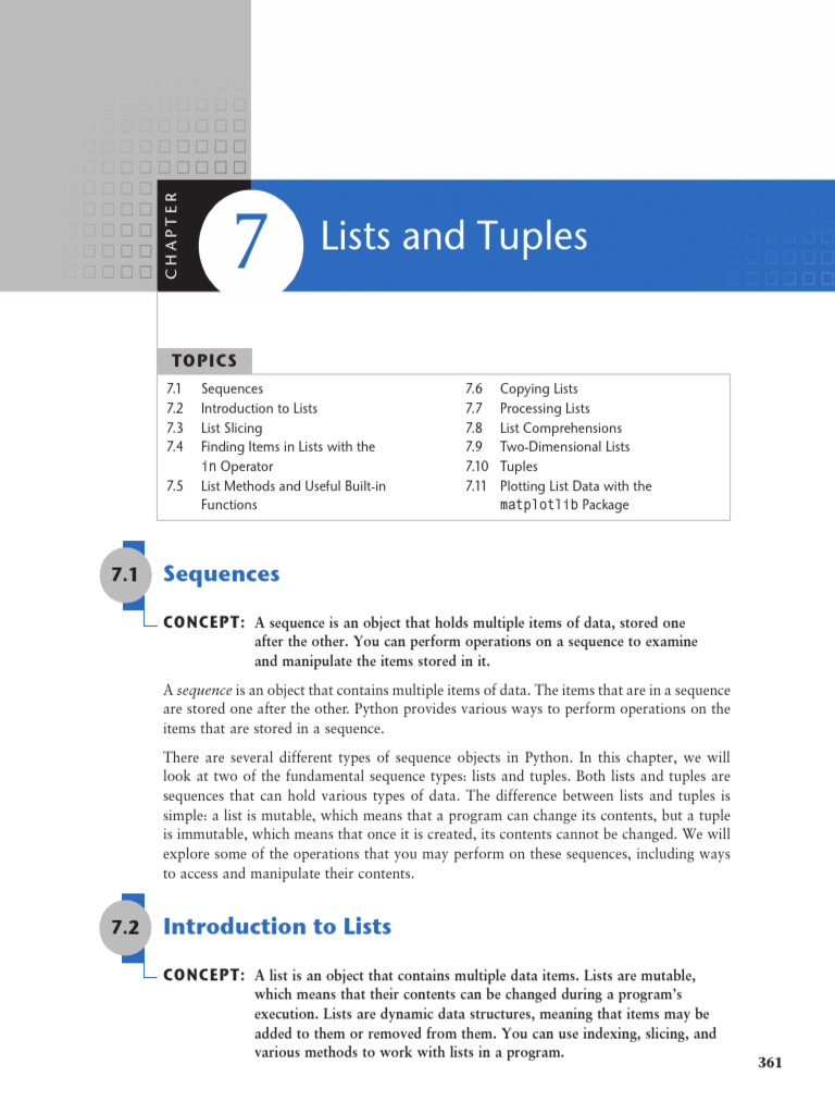 Python Lists and Tuples Explained | PDF | Multiplication | Control Flow