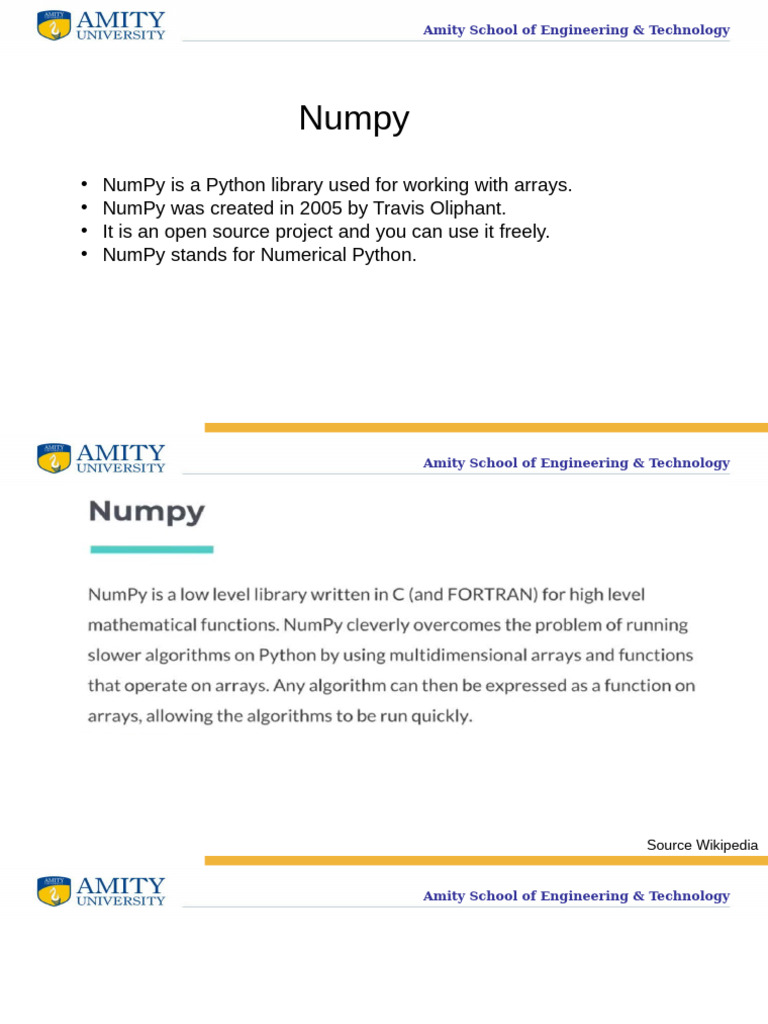 Understanding NumPy for Python Arrays | PDF | Computer Programming ...