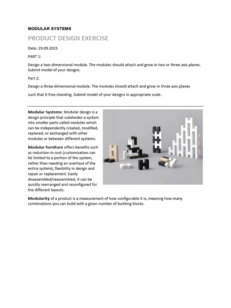Modular Design Exercise Overview | PDF