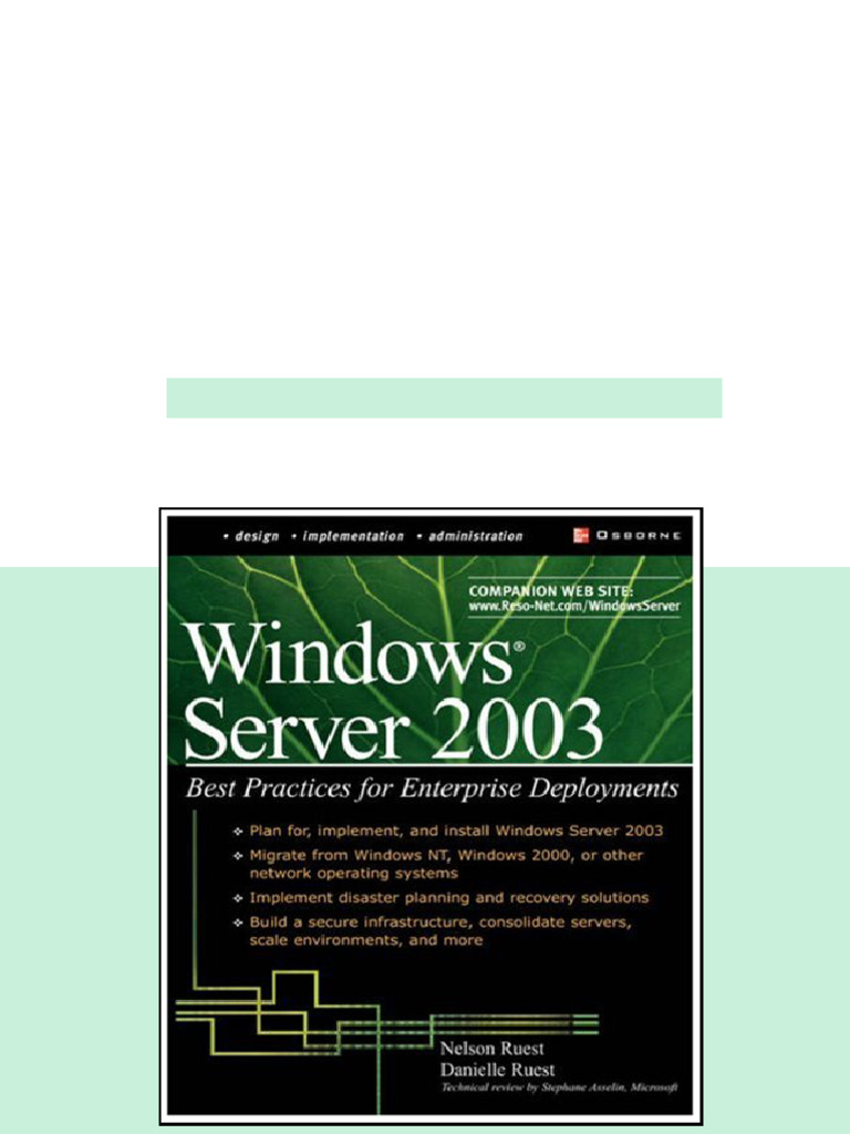 1859264 | PDF | Windows Server 2003 | Group Policy