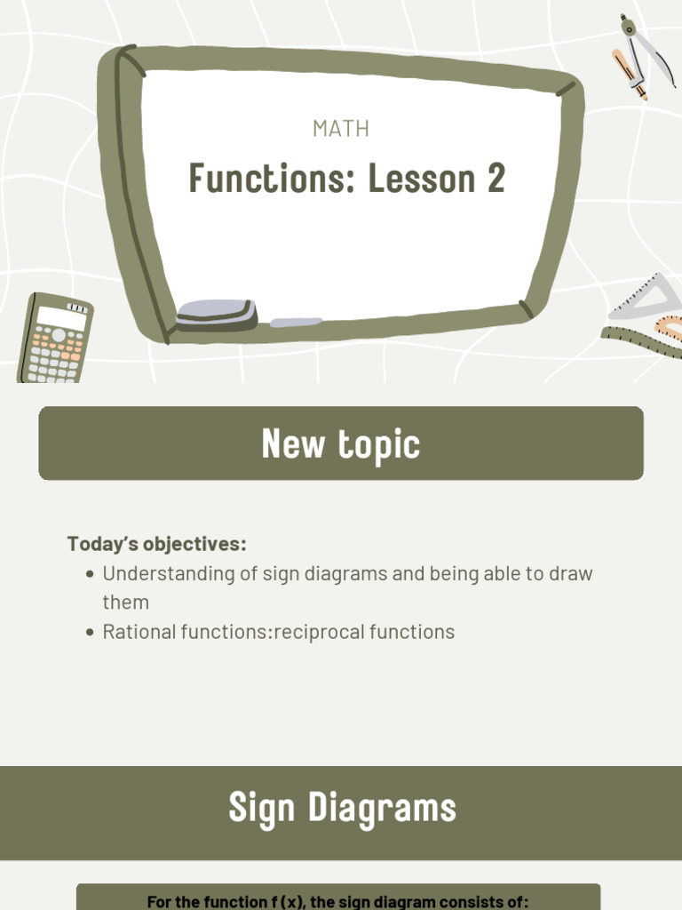 Understanding Sign Diagrams in Math | PDF