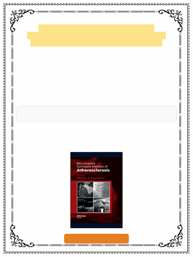 Non Invasive Surrogate Markers of Atherosclerosis 1st Edition B ...