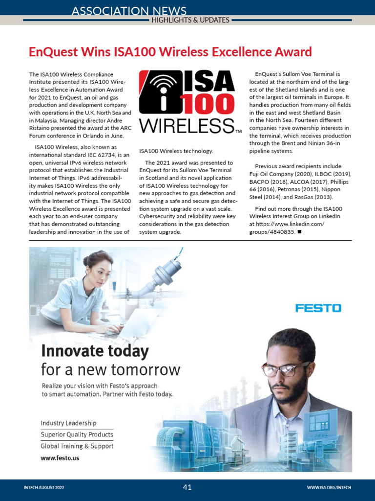 InTech August 2022 Part21 | PDF | Computing