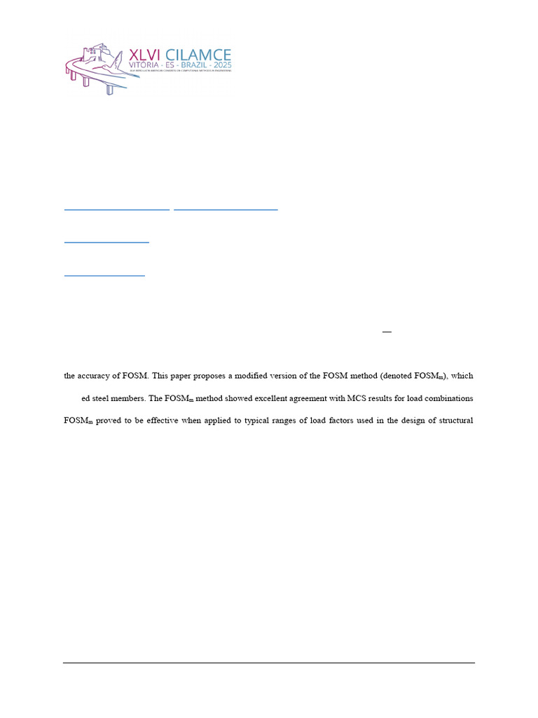Modified FOSM for Cold-Formed Steel | PDF | Reliability Engineering ...