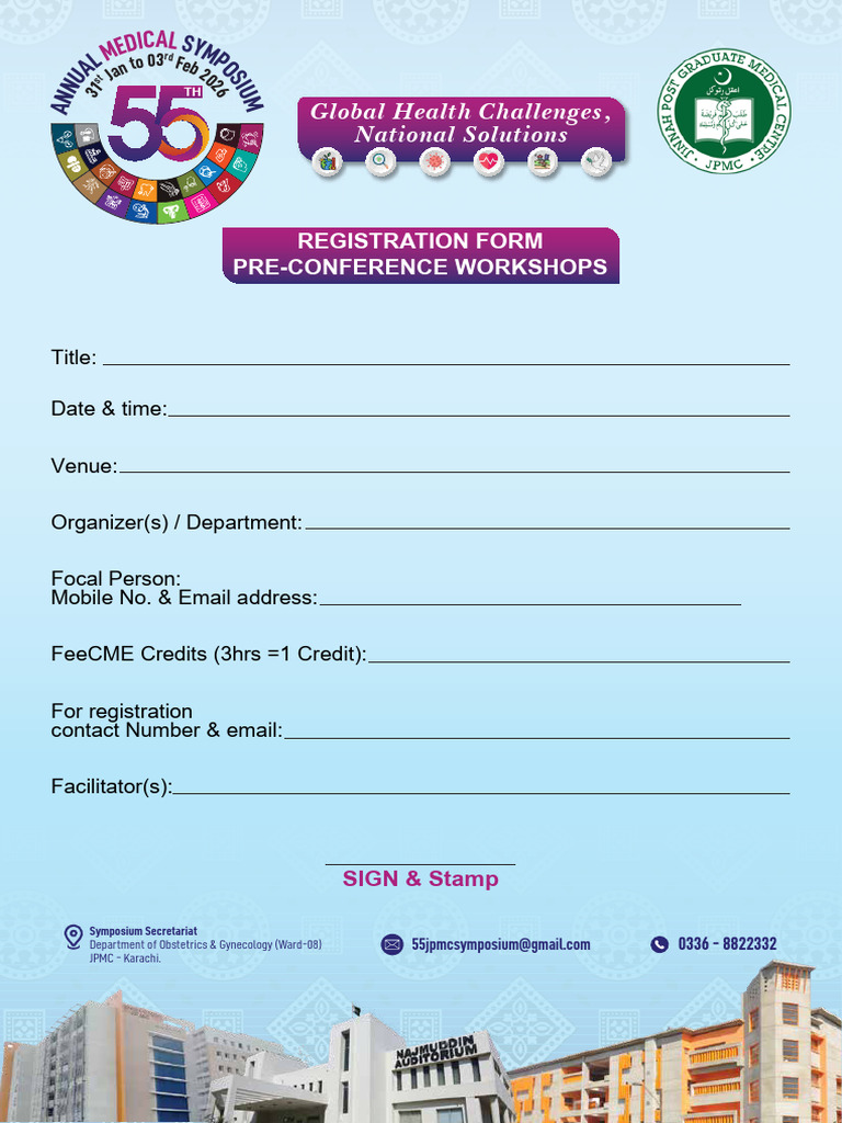 2026 Medical Symposium Registration Form | PDF
