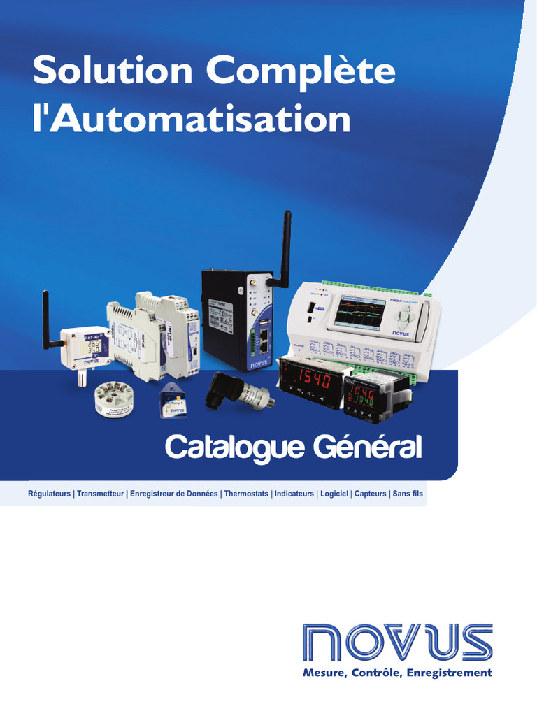 Catalogue NOVUS : Instruments de Mesure | PDF | USB | Android (Système ...
