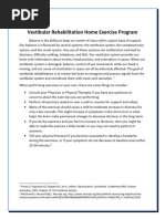 VOR Gaze Stabilization Exercises Guide | PDF