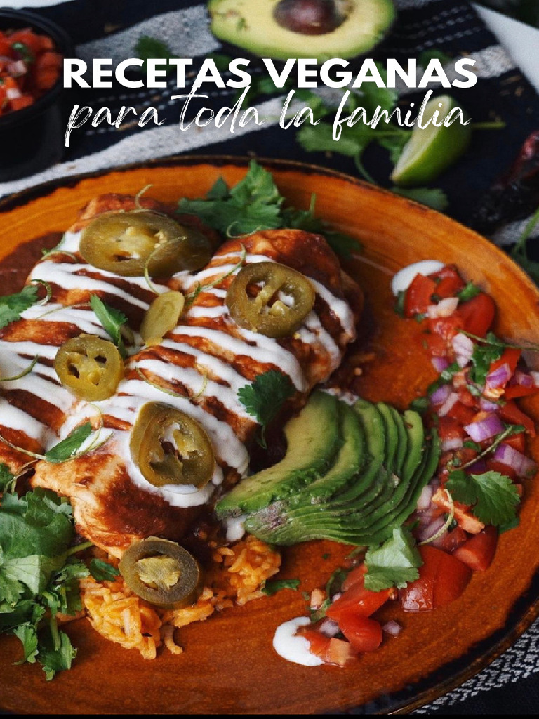 Recetas Veganas para Toda La Familia tmx1jt | PDF | ensalada | Pizza