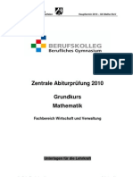 Mathe GK Wuv Abitur2010 HT L