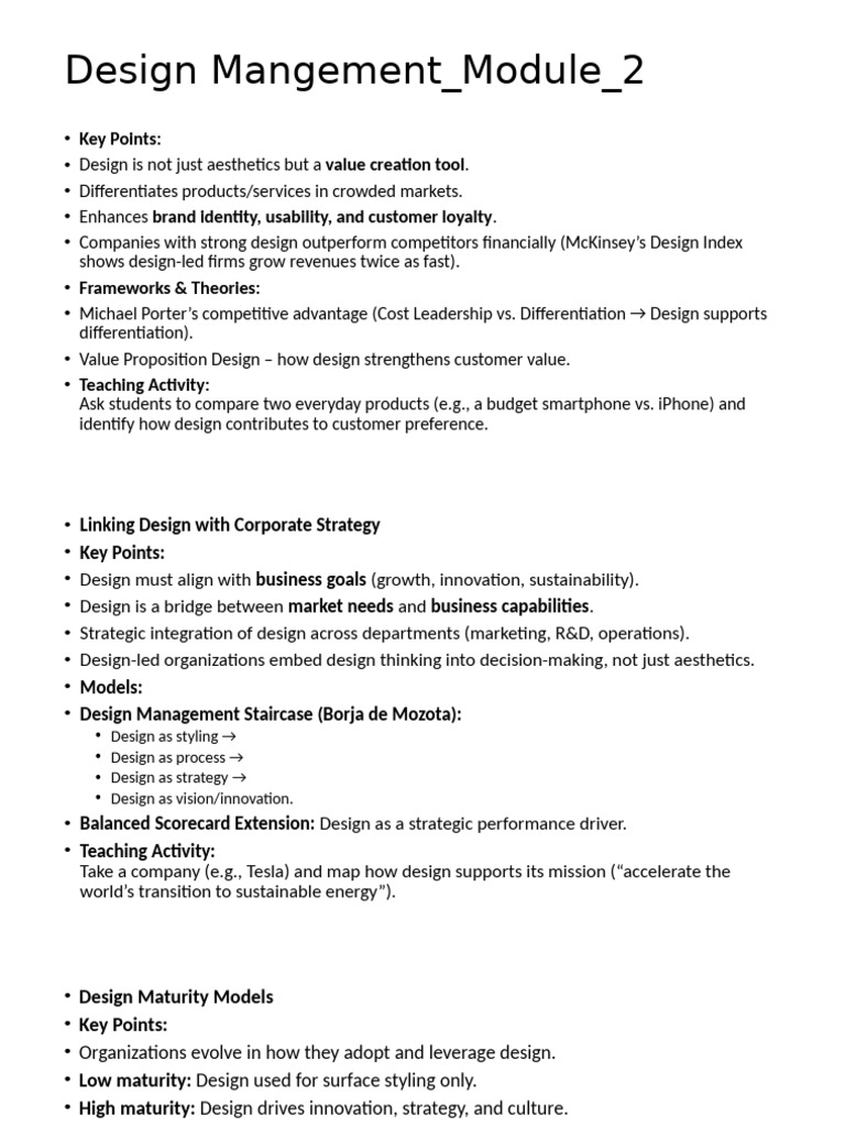 Design Management Strategies for Business Success | PDF | Consumer ...