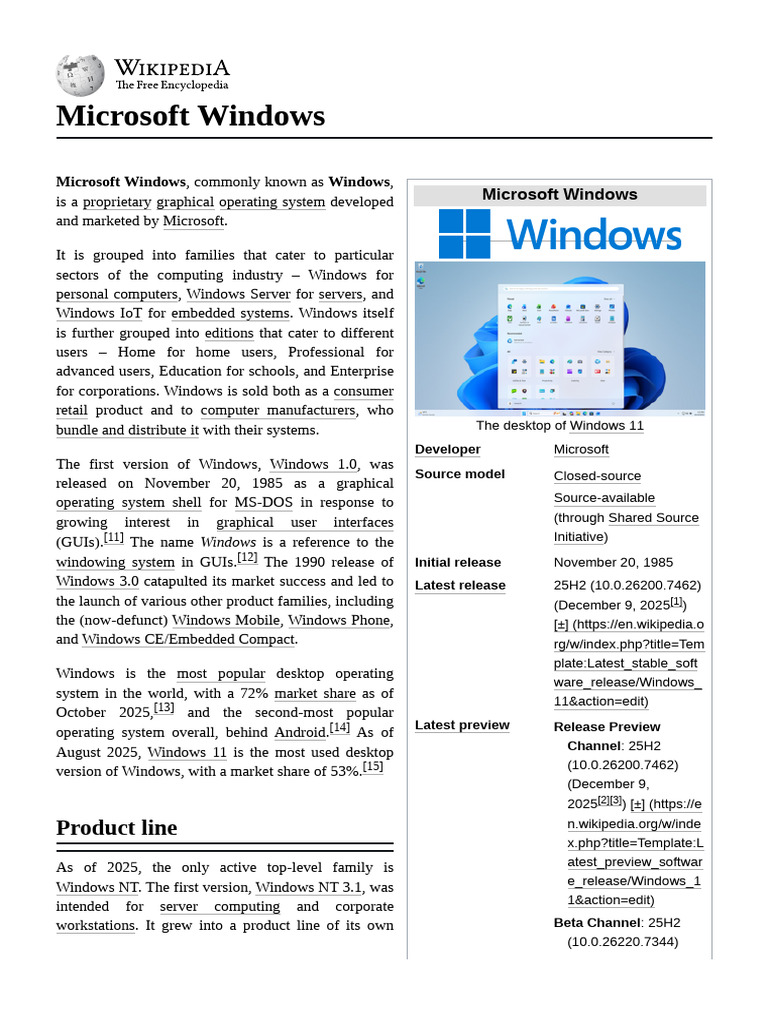 Overview of Microsoft Windows 11 | PDF | Microsoft Windows | Windows Nt