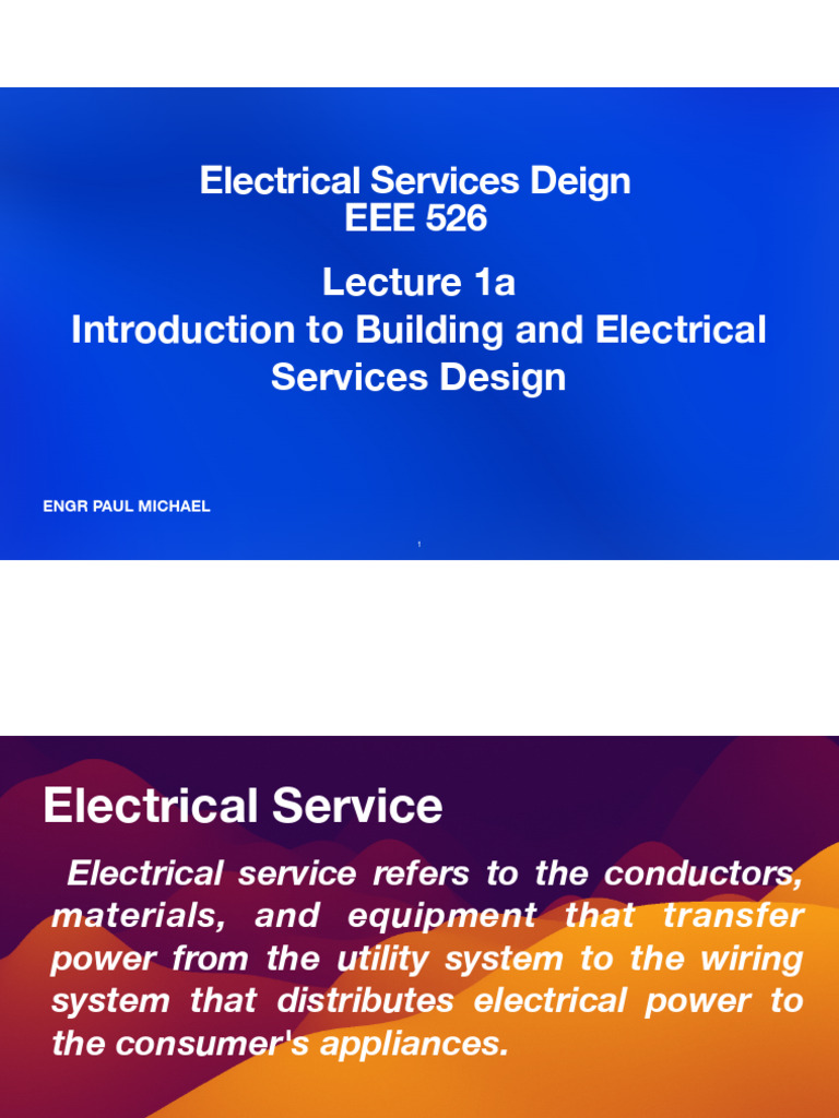 Building Electrical Services Design Overview | PDF | Lighting | Electricity