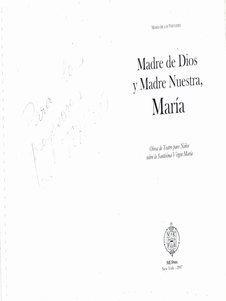 Madre de Dios y Madre Nuestra Maria Obras de Teatro - 000035 | PDF