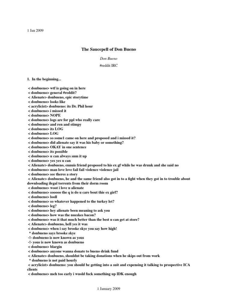 The Saucespell Of Don Bueno | PDF