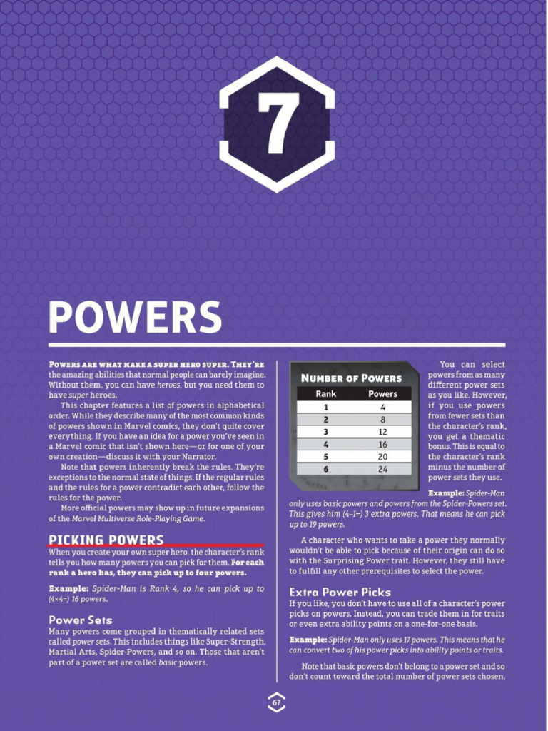 Marvel Multiverse Role-Playing Game - Rulebook (Bookmarks Searchable ...