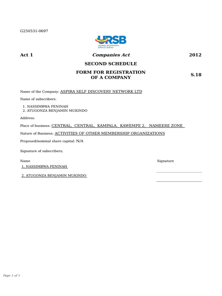Form s18 | PDF