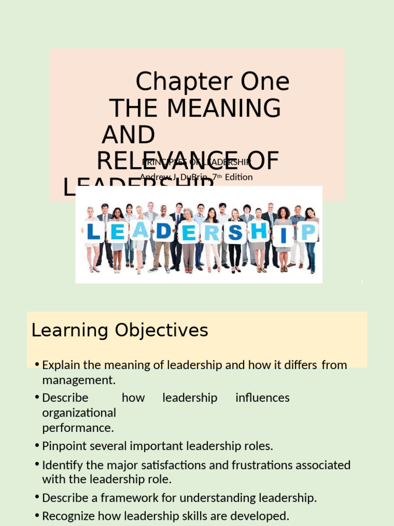 Understanding Leadership Principles | PDF | Leadership | Organizational ...
