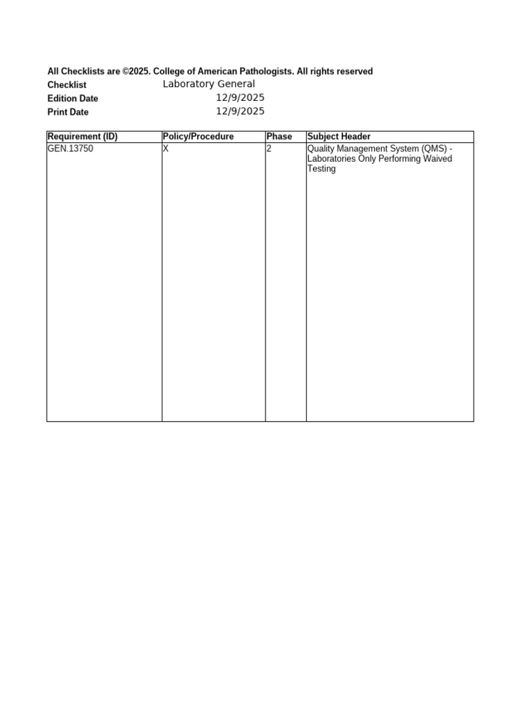 Gen 12092025 | PDF | Quality Management System | Verification And ...