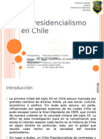 El Presidencialismo en Chile