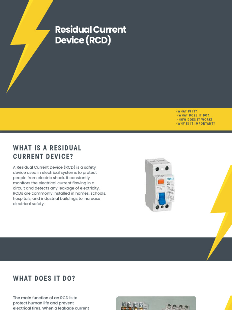 Understanding Residual Current Devices | PDF