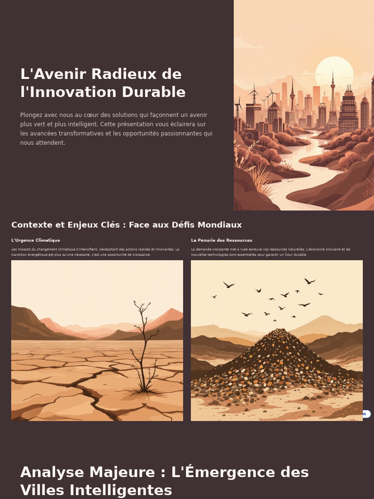 Innovation Durable : Vers un Avenir Vert | PDF | Développement durable ...