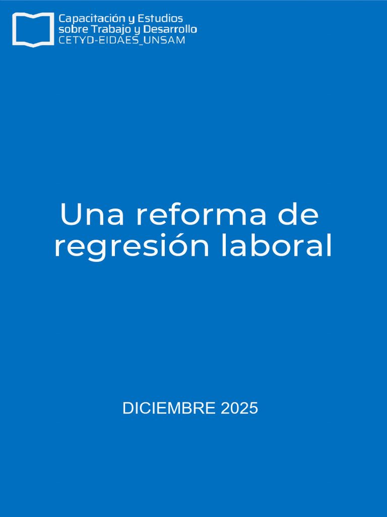 Análisis de la reforma laboral en Argentina | PDF | Derecho laboral ...