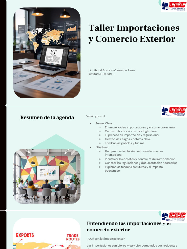 Taller sobre Importaciones y Comercio Exterior | PDF | El comercio ...