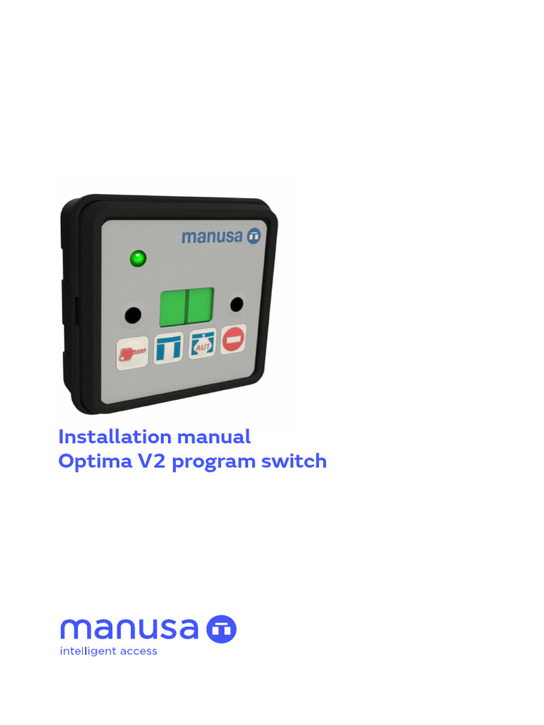 Optima V2 Program Switch Installation Guide | PDF | Password | Wi Fi