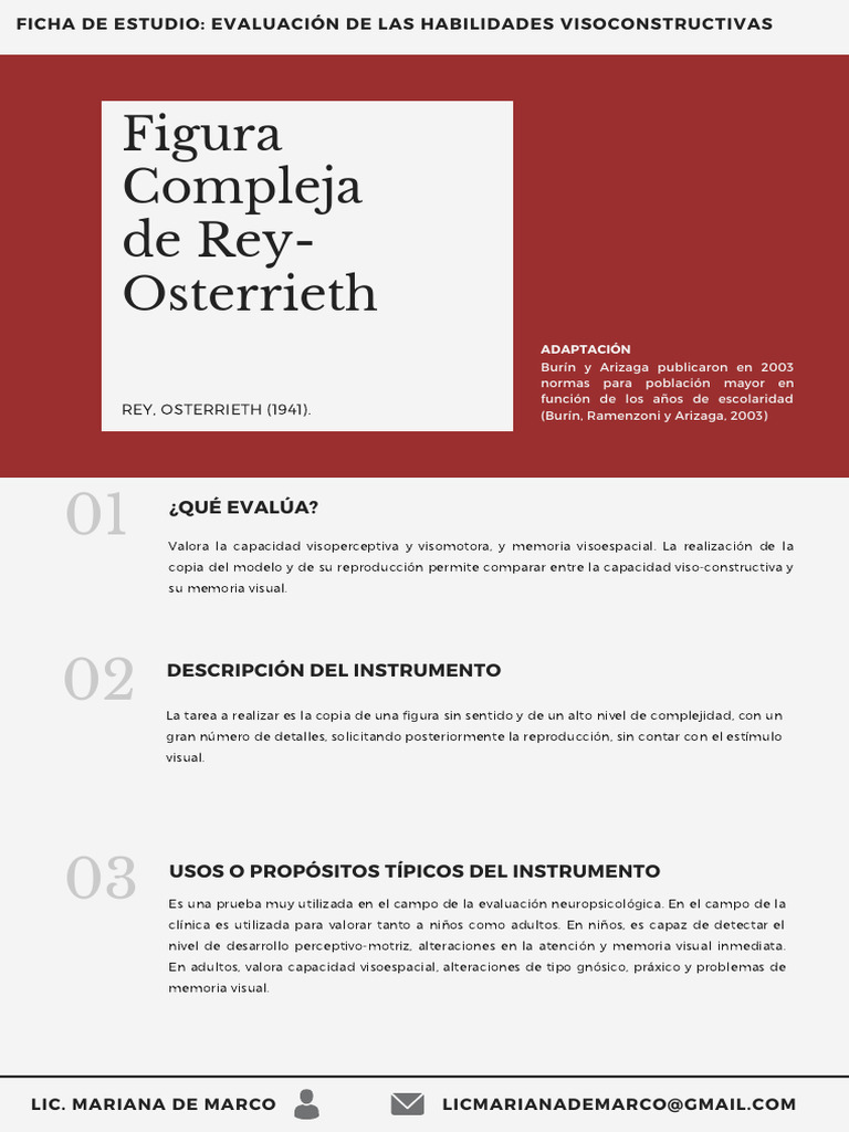Ficha Figura Compleja de Rey | PDF | Memoria | Ciencia cognitiva