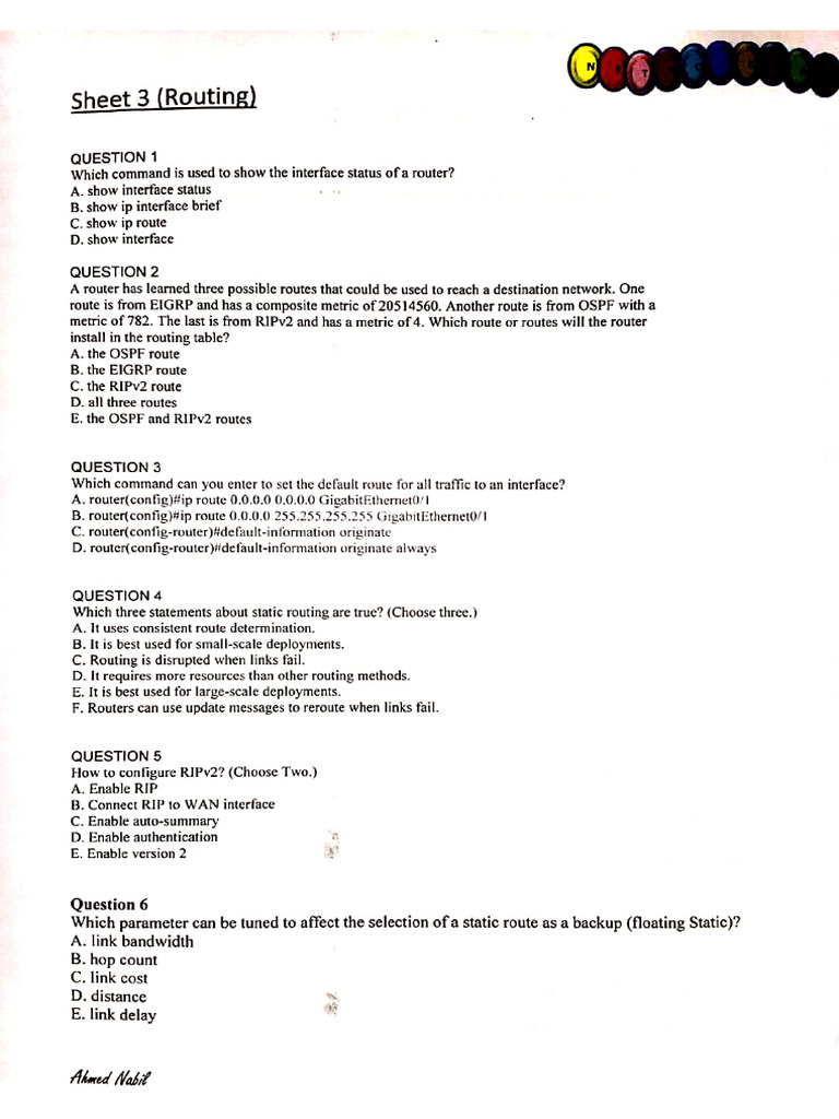 Sheet 3 | PDF