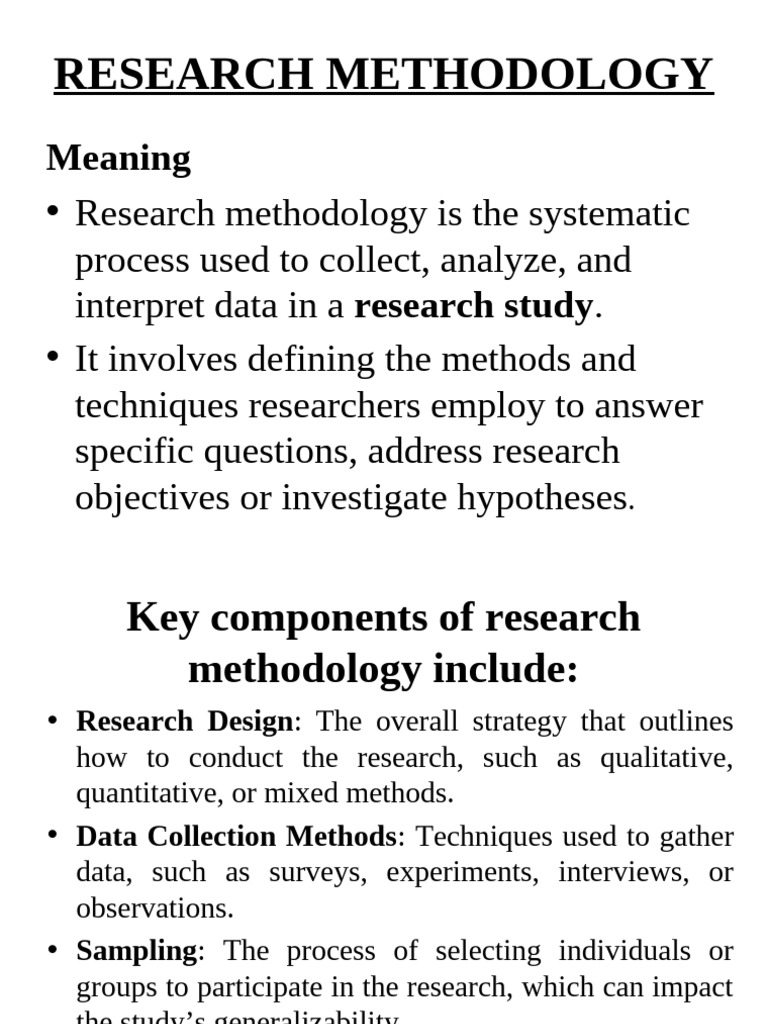 Understanding Research Methodology Basics | PDF | Methodology ...