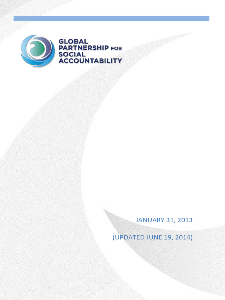 GPSA Operations Manual Overview | PDF | Governance | Capacity Building