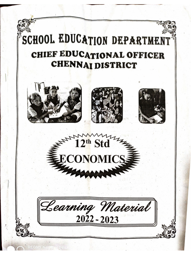 +2 Economics Slow Learners Material | PDF