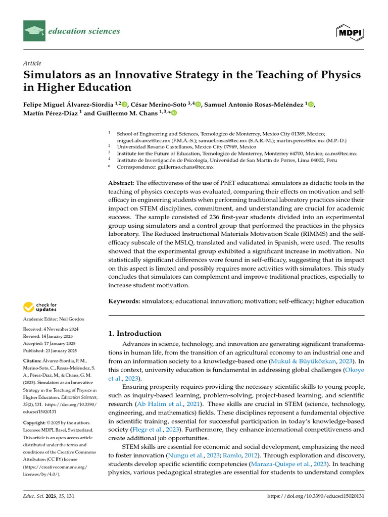 Simulators Enhance Physics Teaching Motivation | PDF | Self Efficacy ...