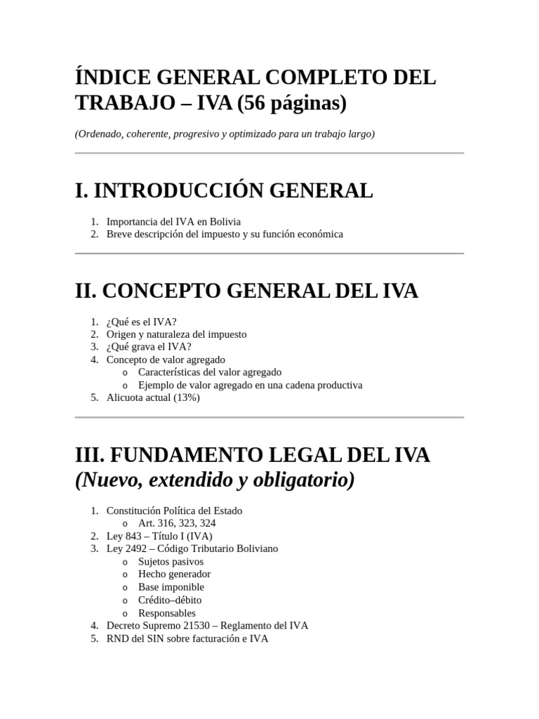 Guía Completa sobre el IVA en Bolivia | PDF | Impuestos | Impuesto al ...