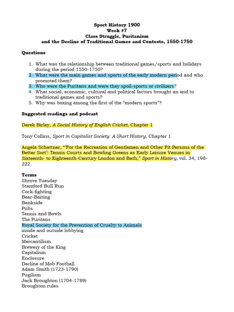 HIST 1900 - Notes Week 5 | PDF