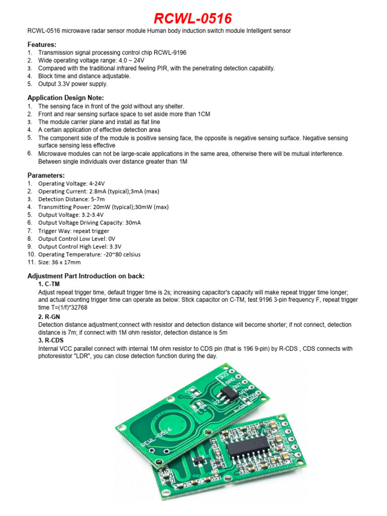 RCWL 0516 | PDF