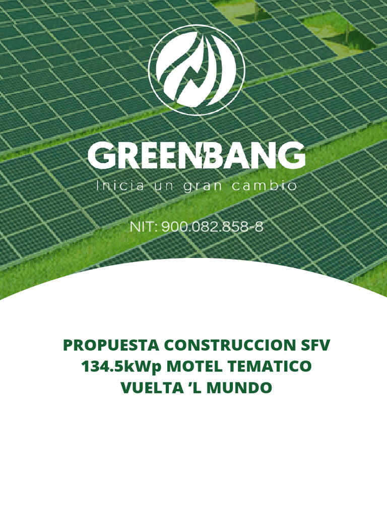 Propuesta SFV 134.5kwp Opcion 2 | PDF | Fotovoltaica | Energía solar