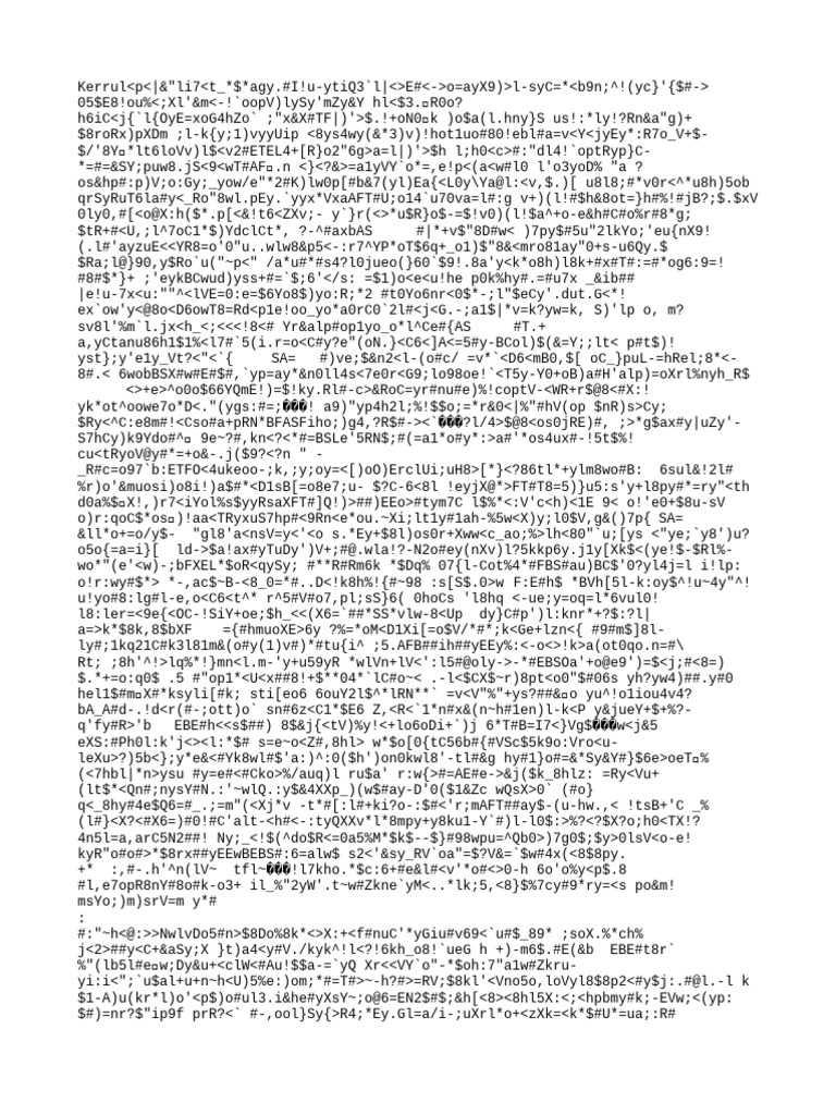 Unreadable Text Document Analysis | PDF