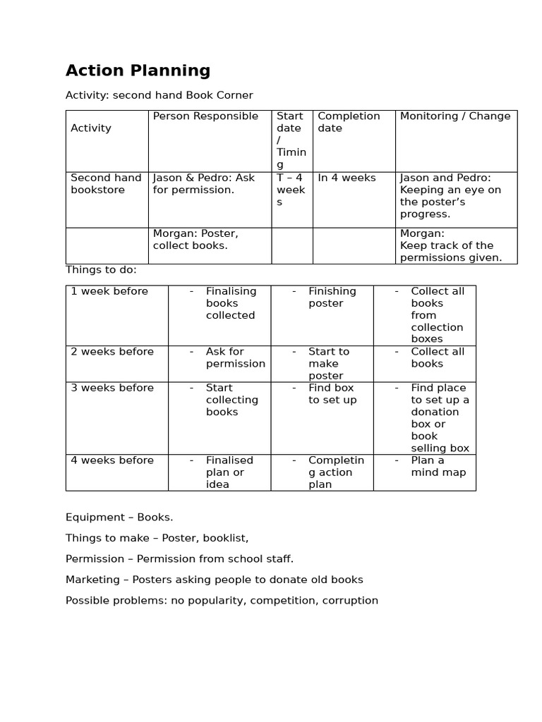 Action Plan | PDF